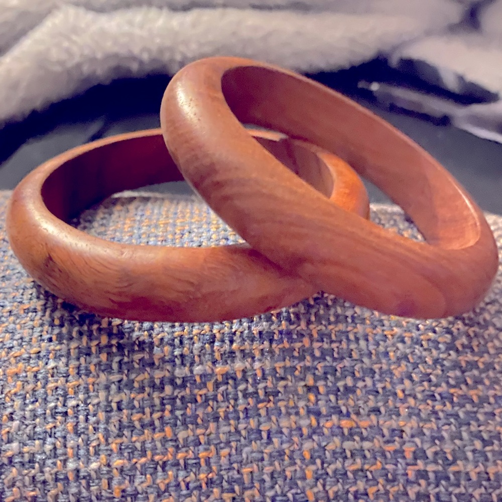 Old Navy Boho Wooden Bangle Bracelets